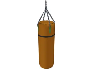Punching Bag 3D Model preview