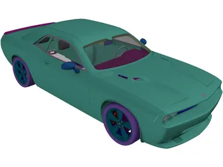 Dodge Challenger SRT8 3D Model preview