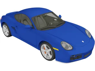 Porsche Cayman S 3D Model preview