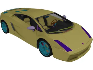Lamborghini Gallardo 3D Model preview