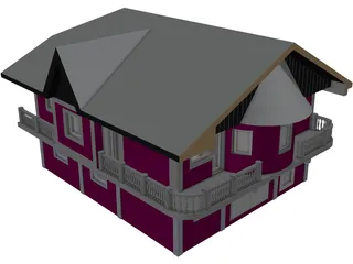 House Victorian 3D Model preview