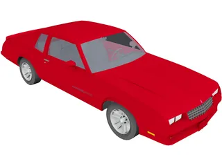 Chevrolet Monte Carlo SS (1986) 3D Model preview