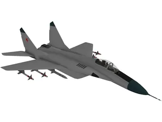 MiG-29A 3D Model preview