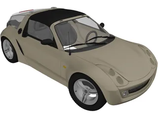 SMART Roadster 3D Model preview