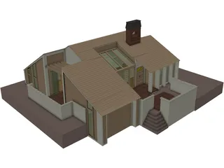 House Building 3D Model preview