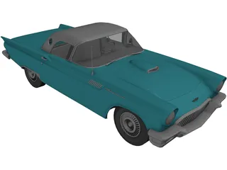 Ford Thunderbird (1957) 3D Model preview
