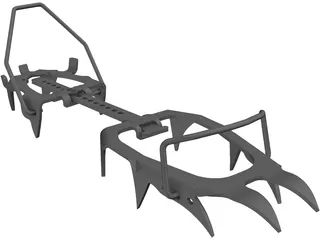Mountainerin Crampon 3D Model preview