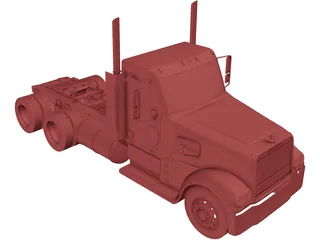 Freightliner Coronado Day Cab 3D Model preview