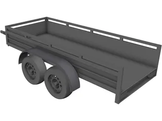 Koch Tandem Trailer 3D Model preview