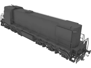 TEM2 Diesel Locomotive 3D Model preview