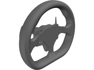 Steering Wheel 3D Model preview