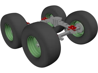 Suspension Rear 3D Model preview