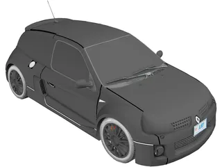 Renault Clio Sport V6 3D Model preview