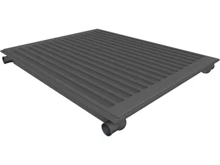 Single Panel Radiator 3D Model preview