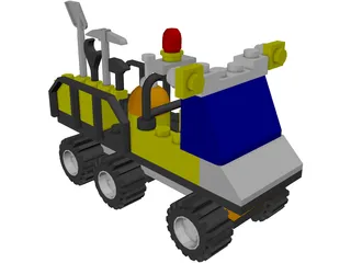 LEGO 6565 Construction Crew Utility Truck 3D Model preview