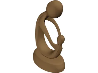 Abstract Sculpture Statue 3D Model preview