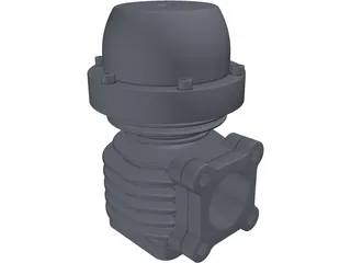 Wastegate 45mm 3D Model preview