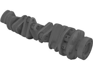 Crankshaft 3D Model preview