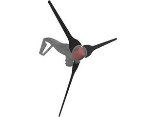 Air-X 400 Watt Windmill 3D Model preview