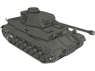 pzkpfw 4 3D Model preview