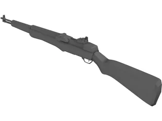M1 Garand Rifle 3D Model preview