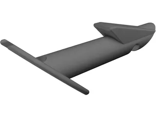 Glaucoma Implant 3D Model preview