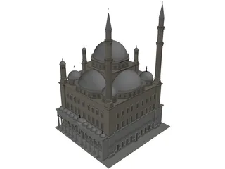 Alabaster Mosque 3D Model preview