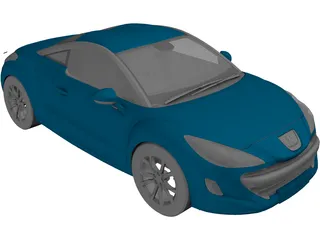 Peugeot RCZ (2010) 3D Model preview