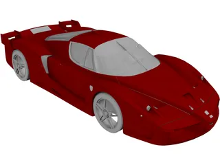 Ferrari FXX 3D Model preview