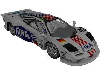 McLaren F1 GT (1995) 3D Model preview