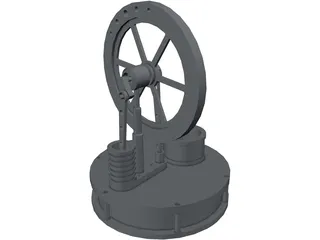 Stirling Engine 3D Model preview