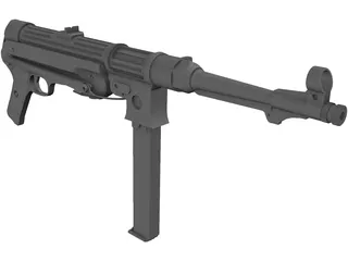 MP4 Nazi Gun 3D Model preview