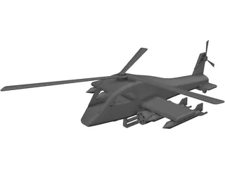 Toy Helicopter 3D Model preview
