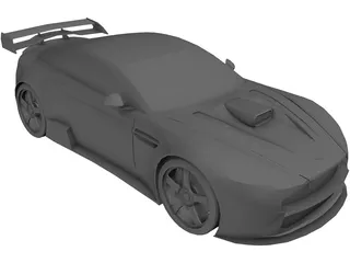 Aston Martin V8 3D Model preview