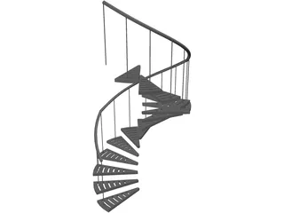 Stair Spiral 3D Model preview