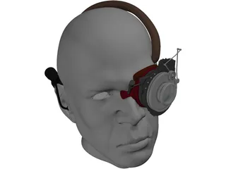 Optacon Head Model 3D Model preview