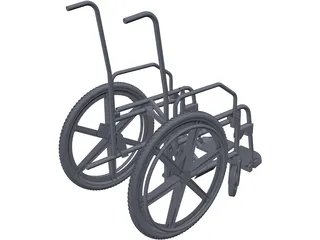 Wheelchair Chassis 3D Model preview
