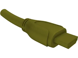 HDMI Plug 3D Model preview