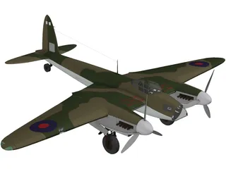 de Havilland DH.98 Mosquito 3D Model preview