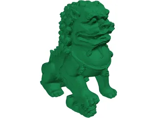 Dragon Sculpture 3D Model preview