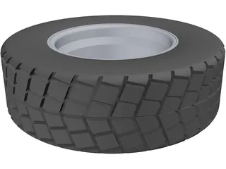 Wheel 225/75 R16 3D Model preview