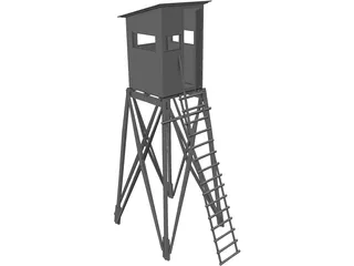 Hunting Blind 3D Model preview