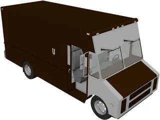 UPS Step Van 3D Model preview