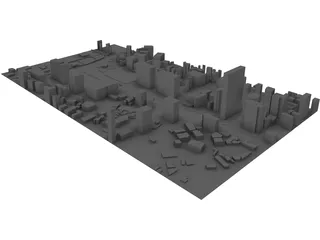 Sejongno in Seoul city South Korea 3D Model preview
