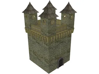 Medival Castle 3D Model preview