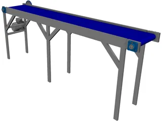 Conveyor Belt 3D Model preview