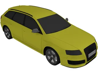 Audi RS6 Avant (2009) 3D Model preview