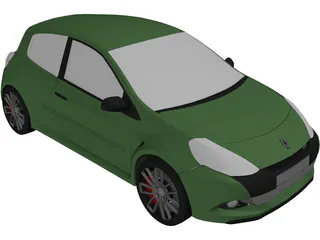 Renault Clio Sport 3D Model preview