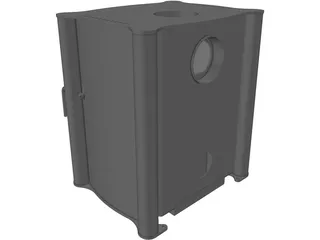 Firebelly FB1 Wood Burning Stove 3D Model preview