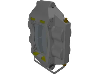 Brake Caliper 3D Model preview